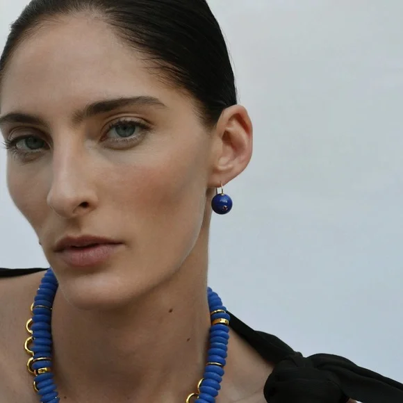 NWT Lizzie Fortunato Lapis Comet Earrings - Picture 3 of 6